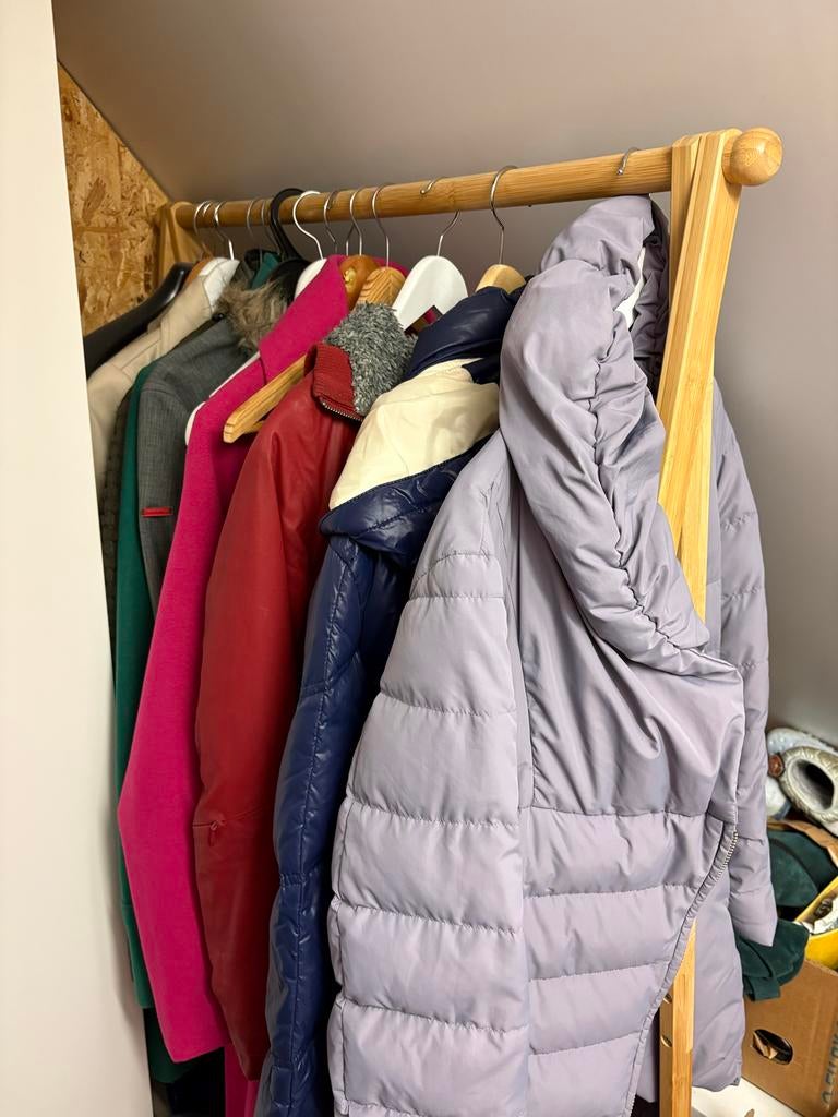 Stijlvol Bamboe Kledingrek - Perfect voor Garderobe, Ophalen, Gebruikt