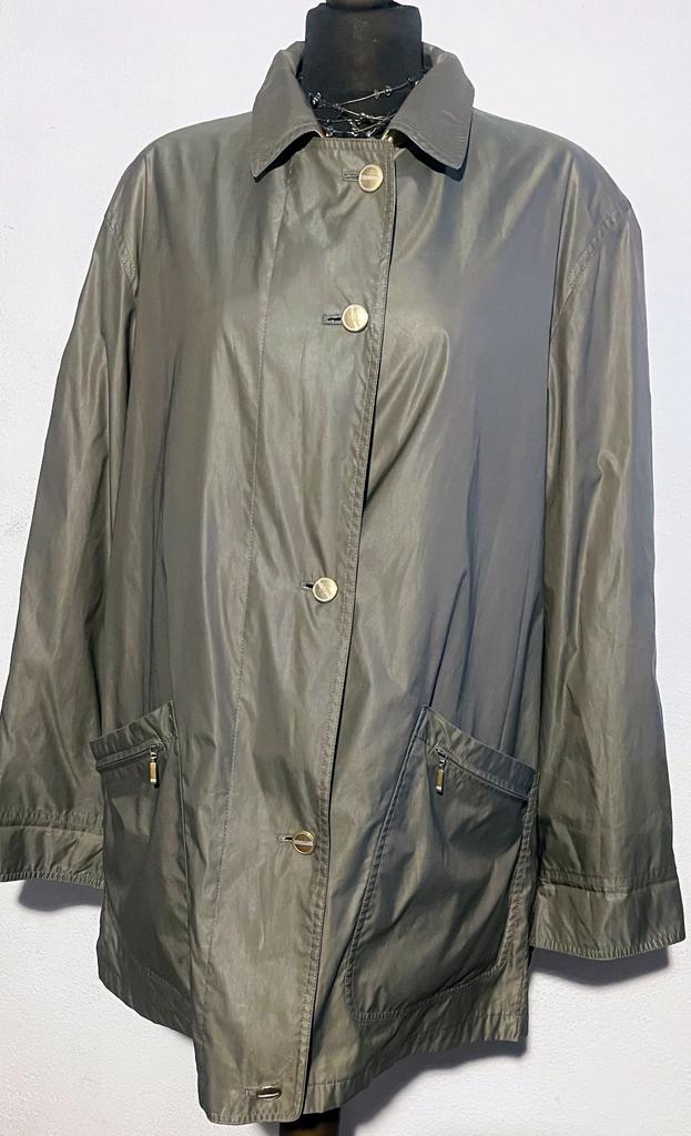 Delmod olijfgroene lichter  jas m 42-44, Ophalen of Verzenden, Zo goed als nieuw, Maat 42/44 (L), Overige kleuren