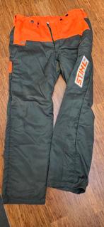 Stihl Zaagbroek Maat 50 - Oranje/Groen, Ophalen of Verzenden, Gebruikt