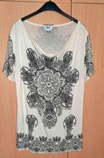 Crème kleurig lang shirt, Maat 38/40 (M), Beige, Ophalen of Verzenden, Korte mouw