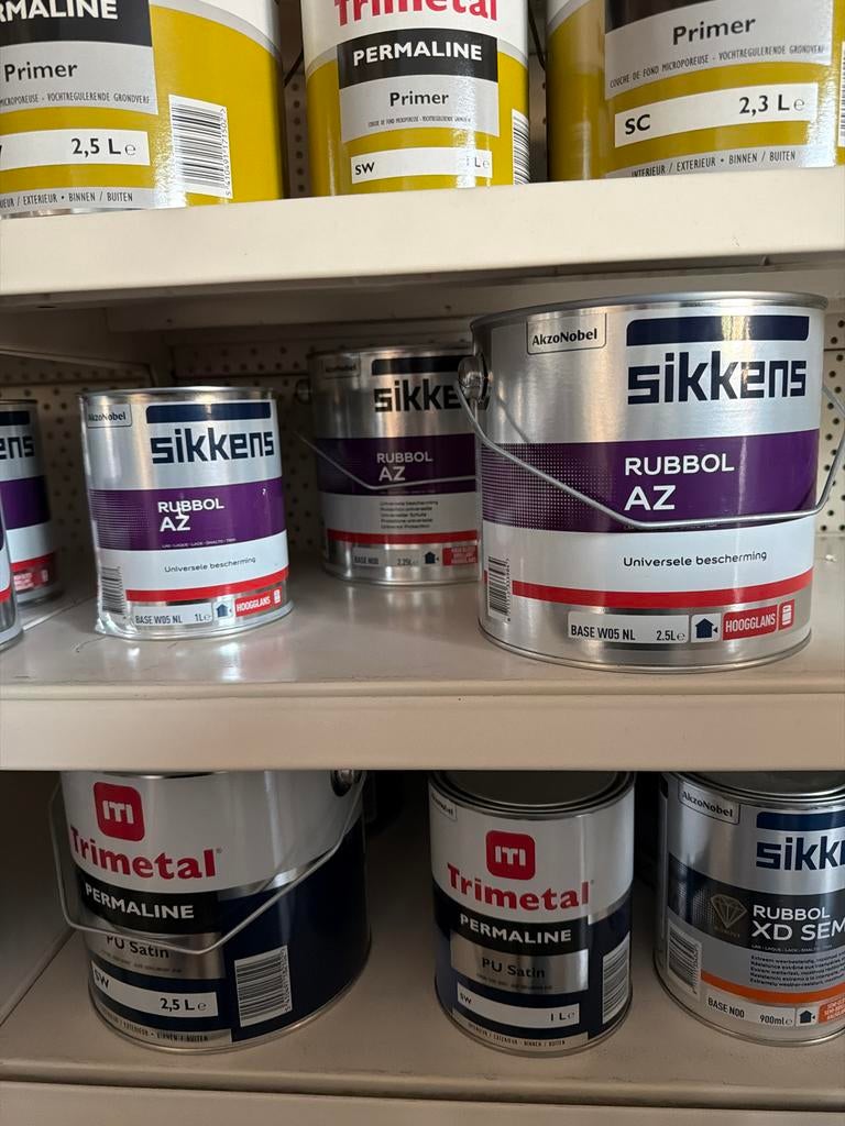 Sikkens Rubbol AZ Hoogglans Lakverf - Universele Bescherming, Ophalen of Verzenden, Nieuw
