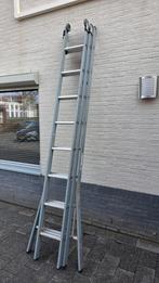 Dirks ladder met toprollen 3x8 treden, 35 cm opstap, Doe-het-zelf en Verbouw, Ladders en Trappen, Ophalen, Ladder, Opvouwbaar of Inschuifbaar