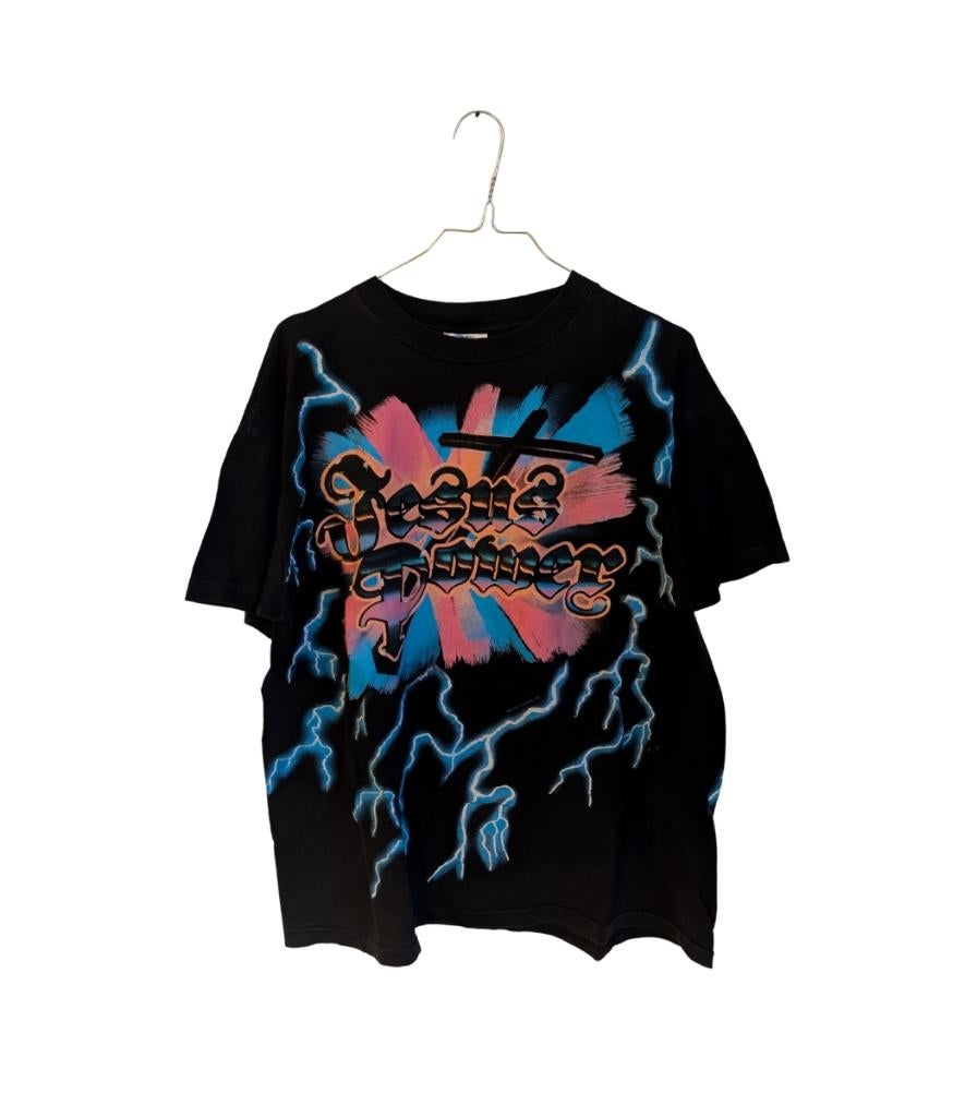 jesus power lightning aop tee – large – single stitch, Kleding | Heren, T-shirts, Vintage, Maat 52/54 (L), Vintage, Vintage