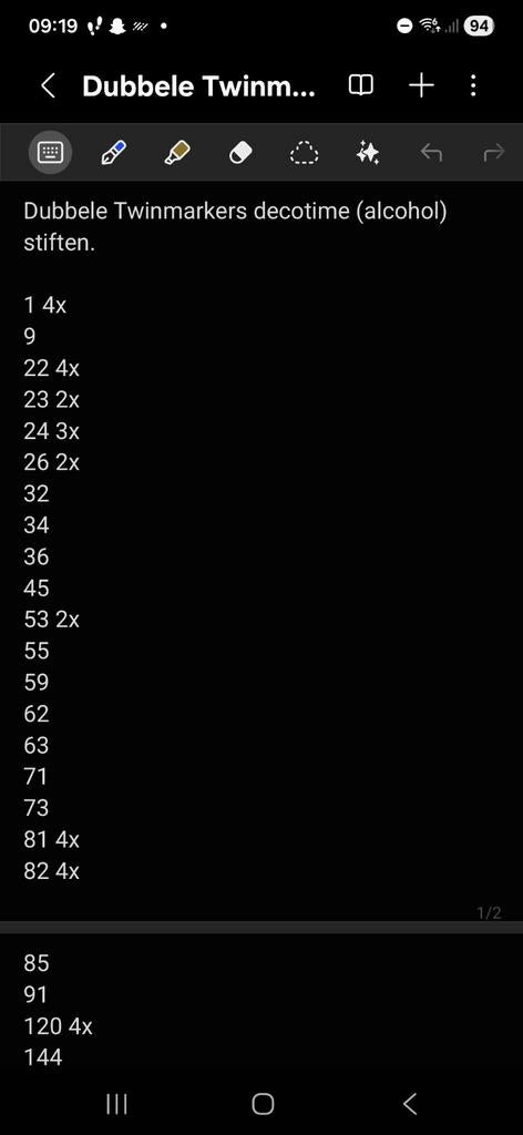 Dubbele Decotime Twinmarkers (alcohol) - Nieuw!, Hobby en Vrije tijd, Ophalen, Nieuw, Potlood of Stift