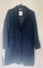 Dames wollen mantel Tommy Hilfiger donkerblauw maat 42, Ophalen, Zo goed als nieuw, Maat 42/44 (L), Blauw