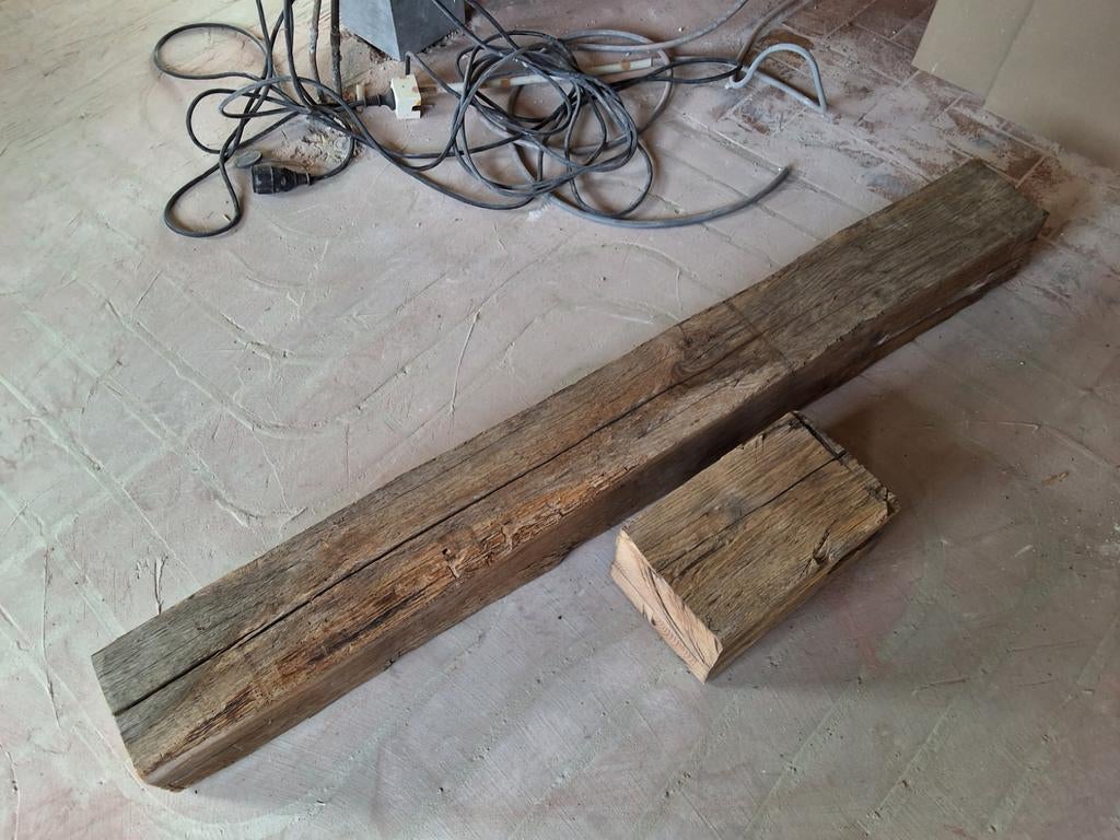 Eikenbalk, Ophalen, 250 cm of meer, Palen