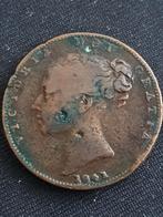 Oude 1 penny munt uit 1841 Engeland Victoria., Ophalen of Verzenden, Overige landen, Losse munt