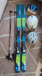 Elan ski (140cm) incl stokken, skibril en 2 helmen, Gebruikt, 100 tot 140 cm, Carve, Skiën