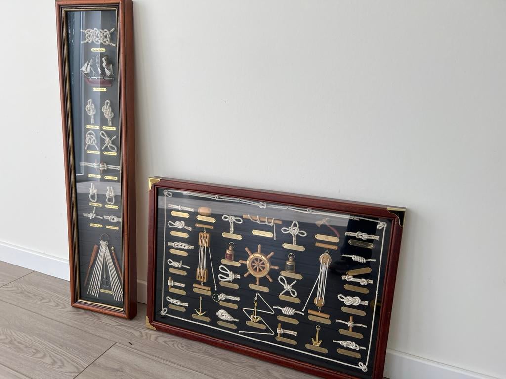 Nautische Knopen en Scheepsattributen Lijsten (2 stuks), Verzamelen, Scheepvaart, Ophalen of Verzenden, Zo goed als nieuw, Motorboot of Zeilboot