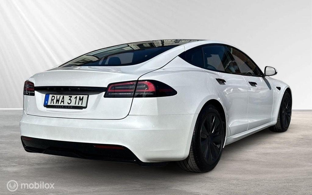 Tesla Model S Long Range HW4, 670pk, Yoke, trekhaak, Auto's, Tesla, Automaat, Gebruikt, 2069 kg, Model S