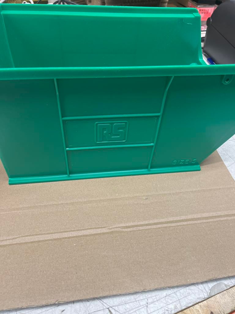 Kunststof magazijnbak / stapelbak groen – stevige opbergbak, Ophalen of Verzenden, Zo goed als nieuw, Nvt, Nvt