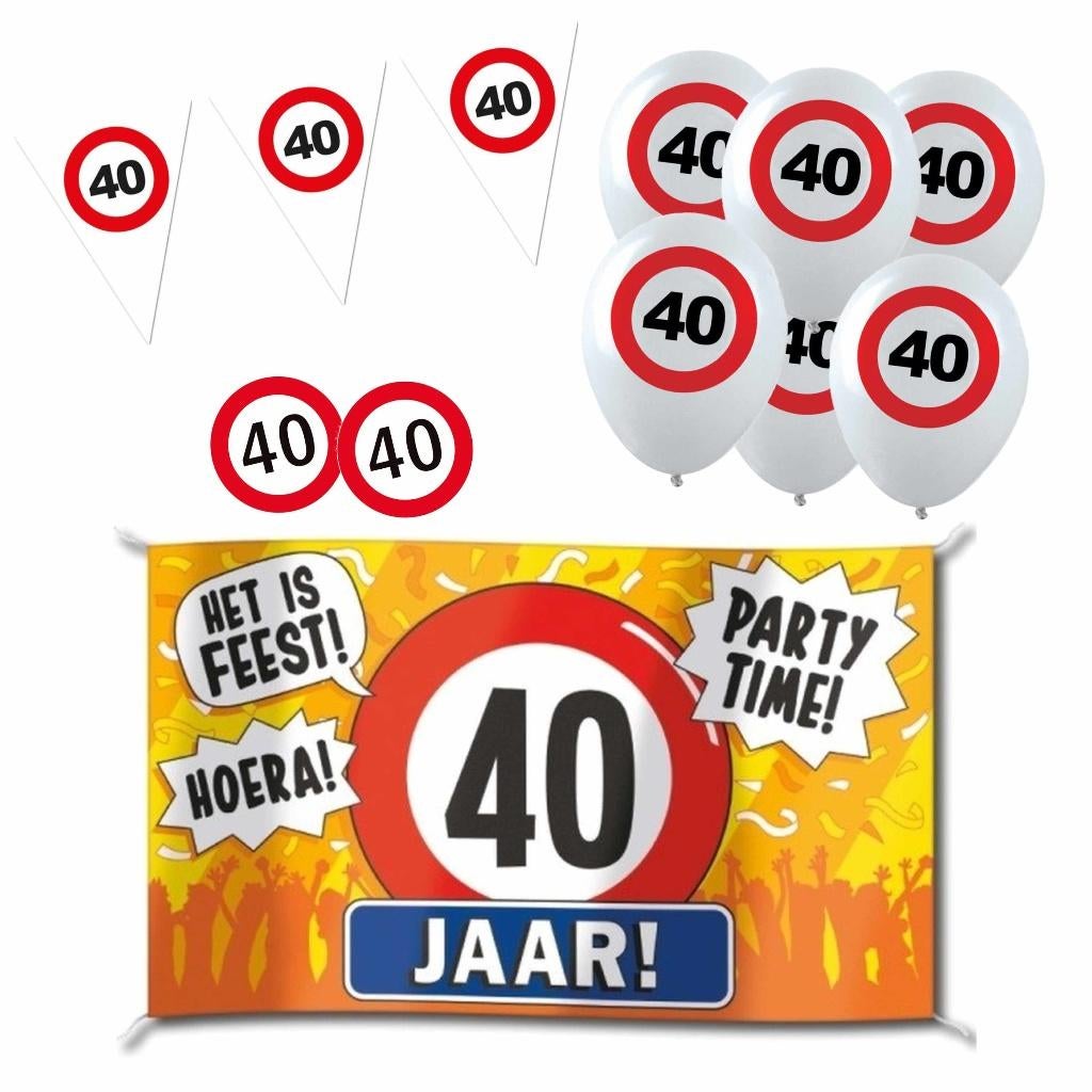 Gezocht: gratis versiering 40 jaar, Hobby en Vrije tijd, Feestartikelen | Verhuur, Ophalen, Gebruikt, Verjaardag