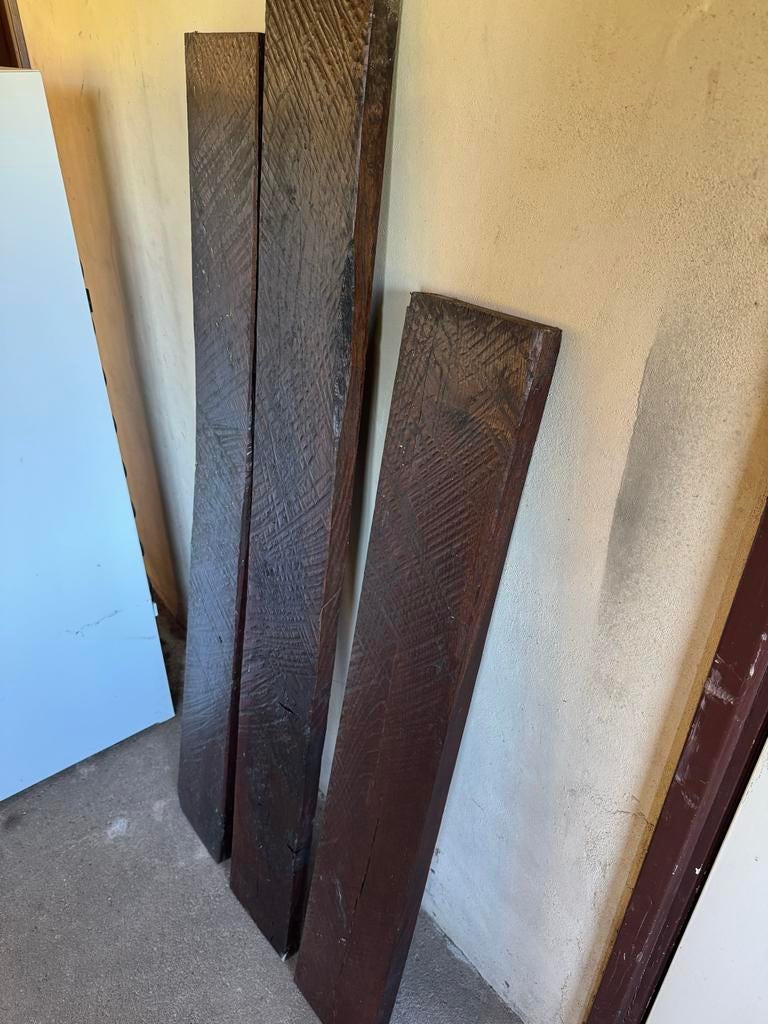 Eiken planken. Grof geschaafd. Rustiek Heel decoratief, Ophalen, Minder dan 25 mm, Eiken, Nieuw