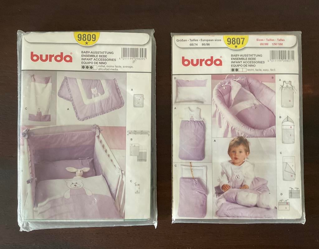 Naaipatronen voor de babykamer, Hobby en Vrije tijd, Kledingpatronen, Ophalen of Verzenden, Nieuw, Kind, Burda