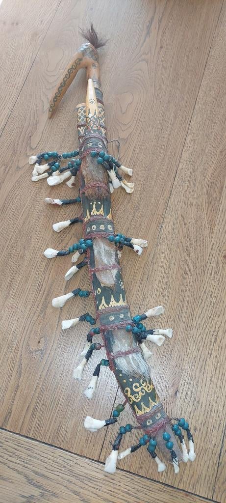 Dayak Mandau/keris/koppensneller., Antiek en Kunst, Ophalen of Verzenden