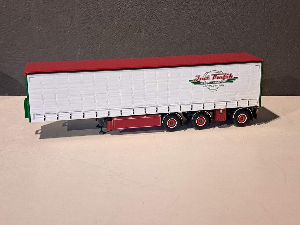 Tekno tautliner Jan Mues, Hobby en Vrije tijd, Modelauto's | 1:50, Ophalen of Verzenden, Bus of Vrachtwagen, Tekno