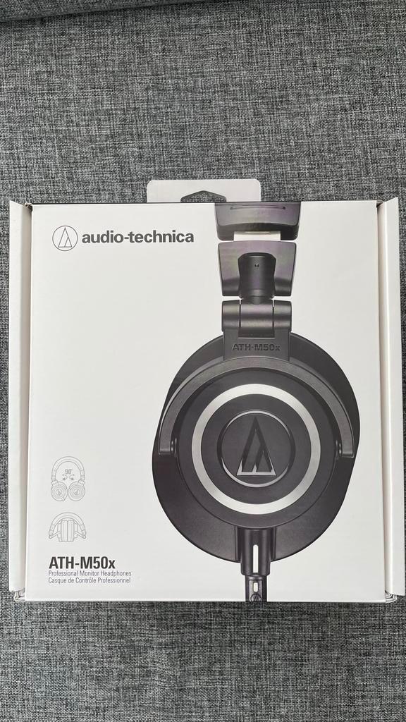 Audio-Technica ATH-M50x Professionele Hoofdtelefoon, Audio, Tv en Foto, Koptelefoons, Zo goed als nieuw, Over oor (circumaural)
