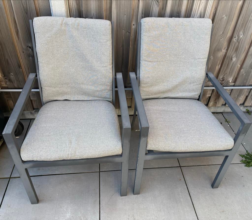 Garden Impressions tuinset: tafel (150x90) + 2 stoelen, 2 zitplaatsen, Gebruikt, Eettafel, Ophalen of Verzenden