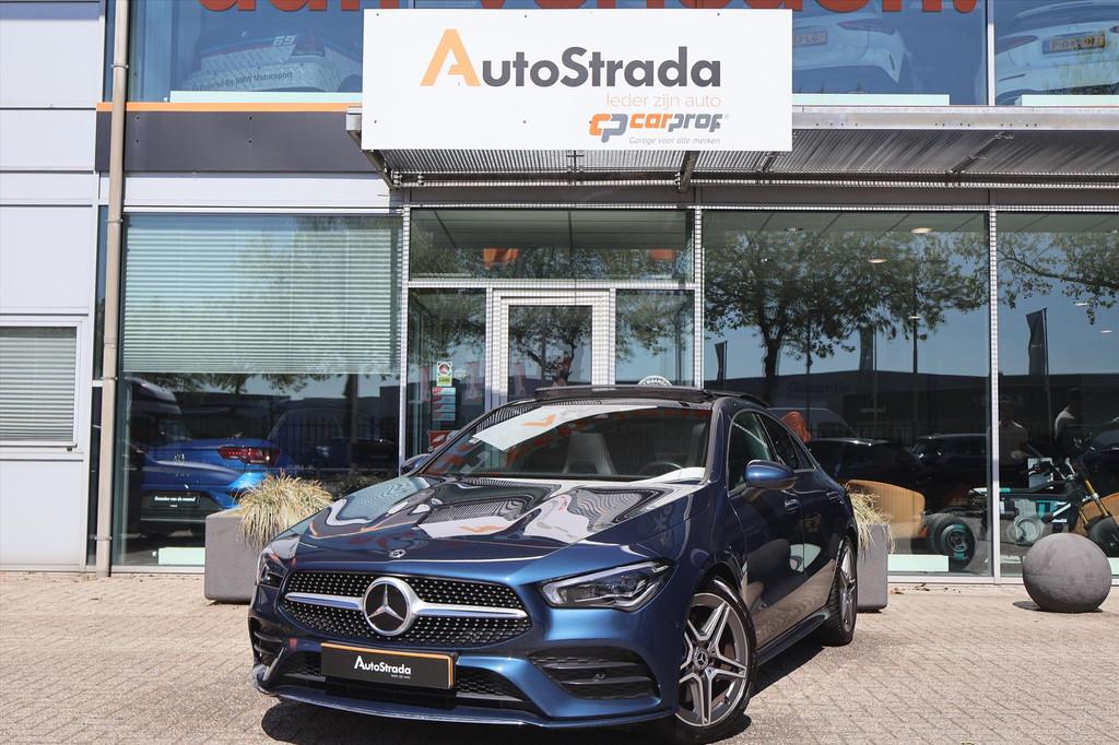 Mercedes CLA Coupé 200 AMG-LINE 163pk I Pano I Sfeerverlich, CLA, Gebruikt, 4 cilinders, Met garantie (alle)