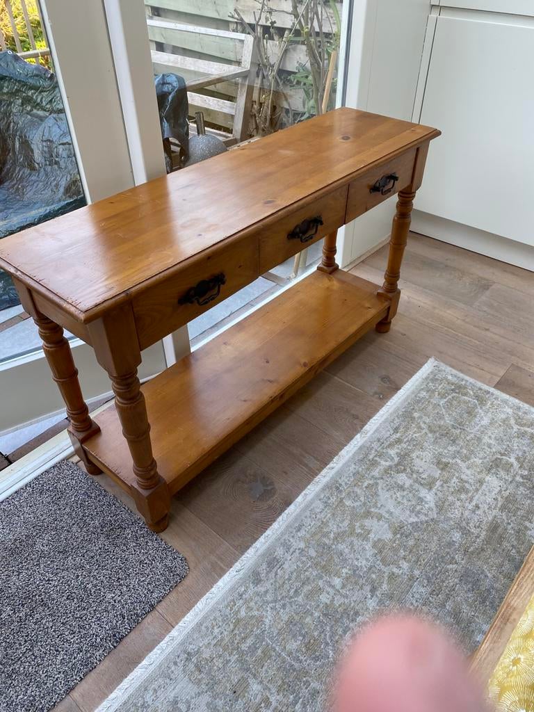 Sidetabel, Ophalen, Gebruikt, 100 tot 150 cm, Grenenhout