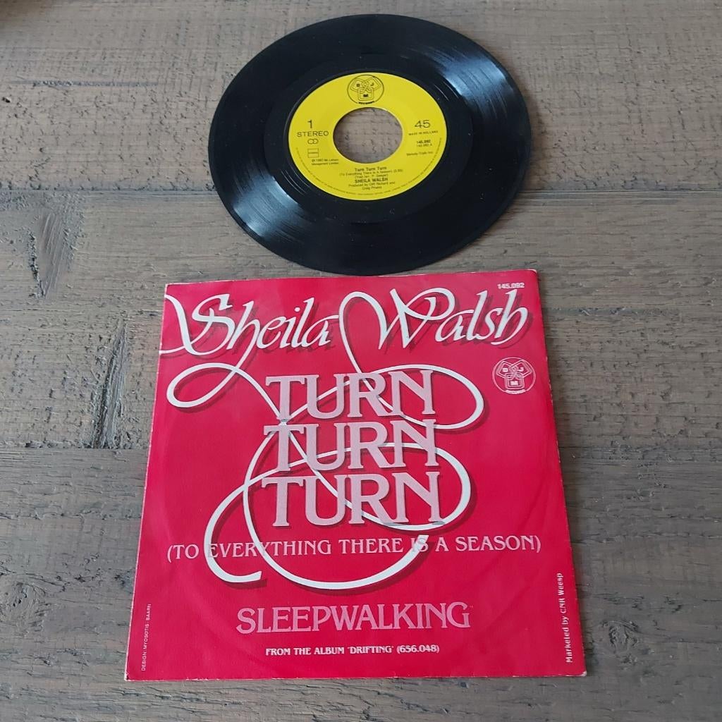 Sheila Walsh - turn turn turn / Sleepwalking, Ophalen of Verzenden, Gebruikt, Pop
