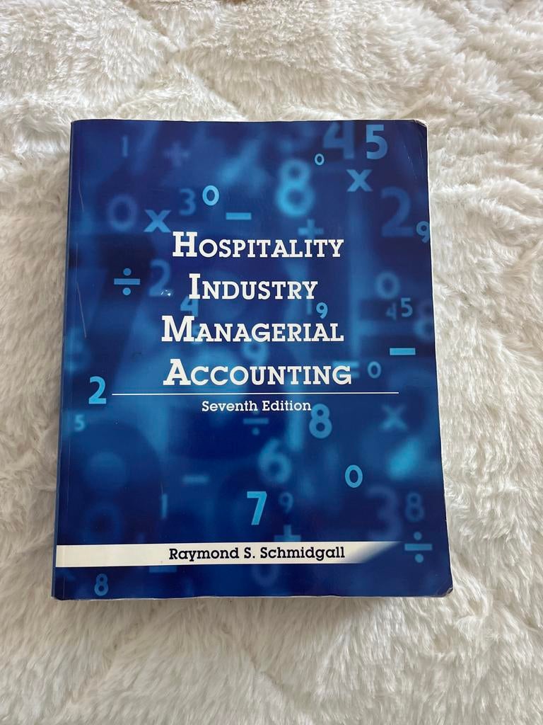 Hospitality Industry Managerial Accounting - 7th Edition, Boeken, Studieboeken en Cursussen, Ophalen of Verzenden, Zo goed als nieuw
