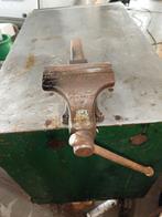 Gereedschap wagen RVS blad en Heur bankschroef en SKF wielen, Ophalen, Gebruikt