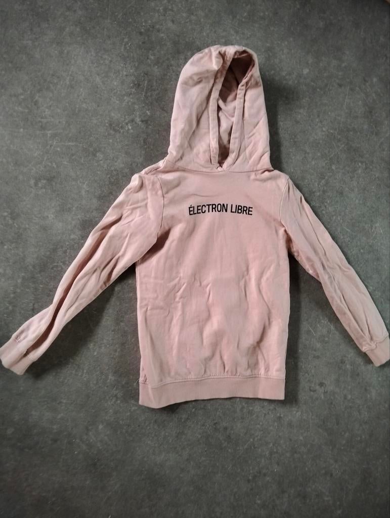 Roze hoodie met 'ELECTRON LIBRE' opdruk - ONLY, ONLY, Gebruikt, Meisje, Trui of Vest