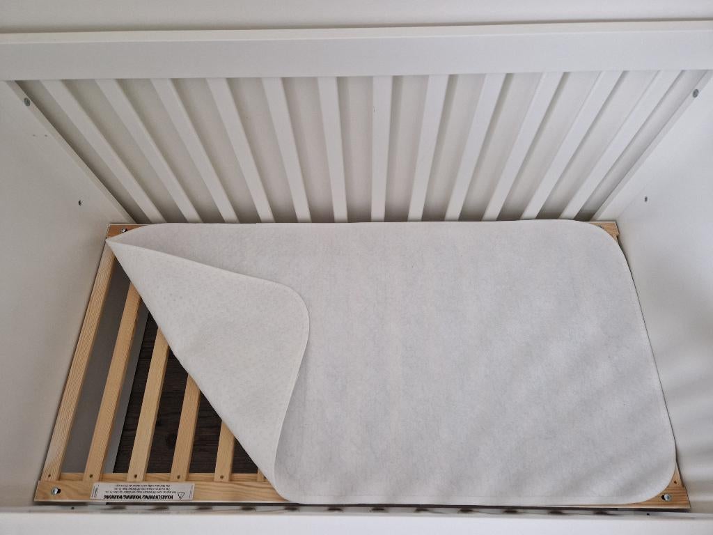 Matrasbeschermer met noppen 60 x 120, Ophalen, Jongetje of Meisje, Wit, Overige typen