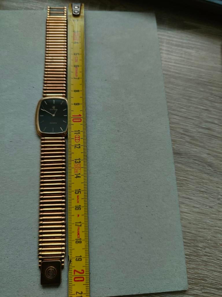Vintage Cyma Quartz Polshorloge - Verguld en Nauwkeurig, Ophalen of Verzenden