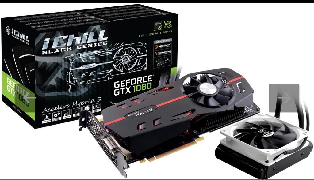 INNO3D GeForce GTX 1080 8GB iChill Black Videokaart, Computers en Software, Videokaarten, PCI-Express 3, Gebruikt, HDMI, Ophalen of Verzenden