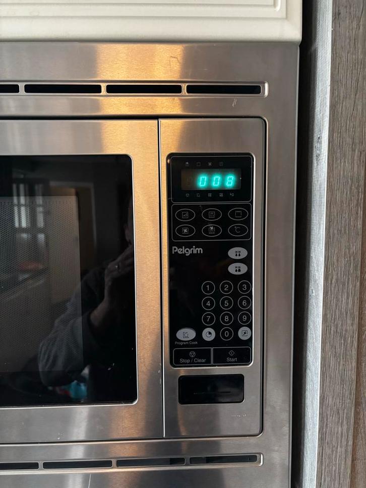 Pelgrim Inbouw Oven - RVS, Witgoed en Apparatuur, Ovens, Gebruikt, Inbouw, Oven, 45 tot 60 cm, Hete lucht, Draaiplateau, Ophalen