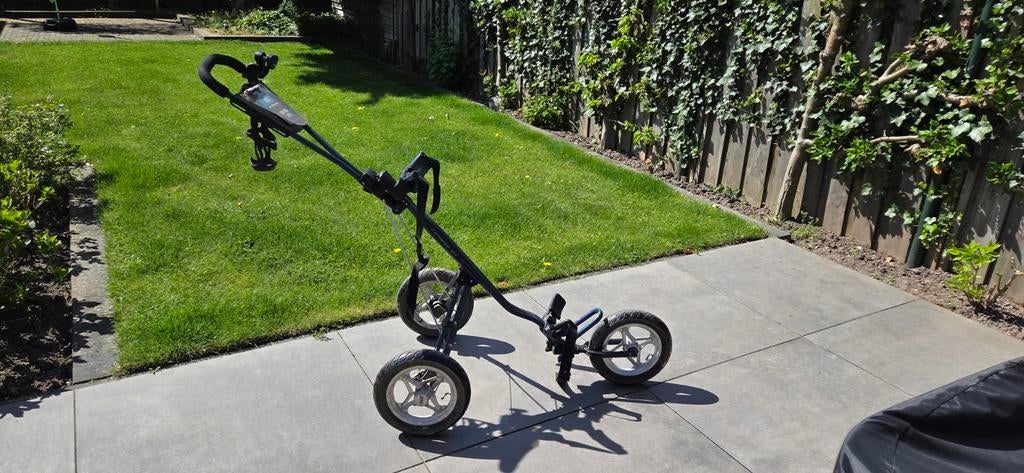 Gebruikte golf trolley - remmen defect, rijdt perfect, Ophalen, Gebruikt, Tas