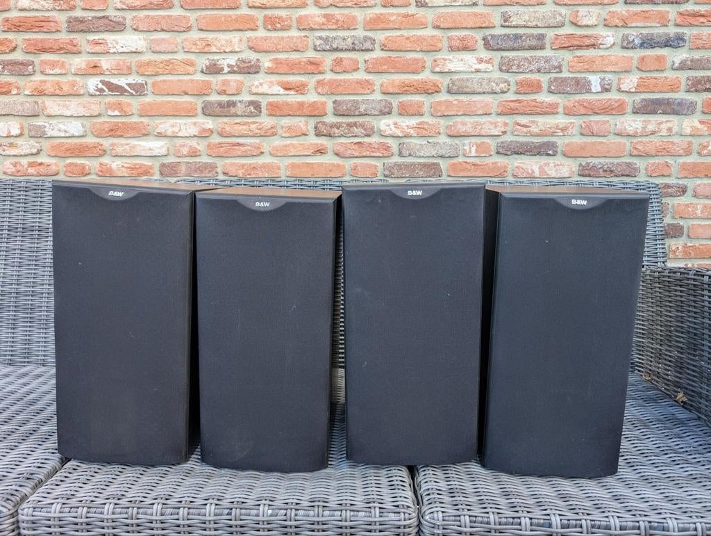 B&w dm602 boxen, Audio, Tv en Foto, Luidsprekers, Ophalen, 120 watt of meer, Front, Rear of Stereo speakers, Overige merken