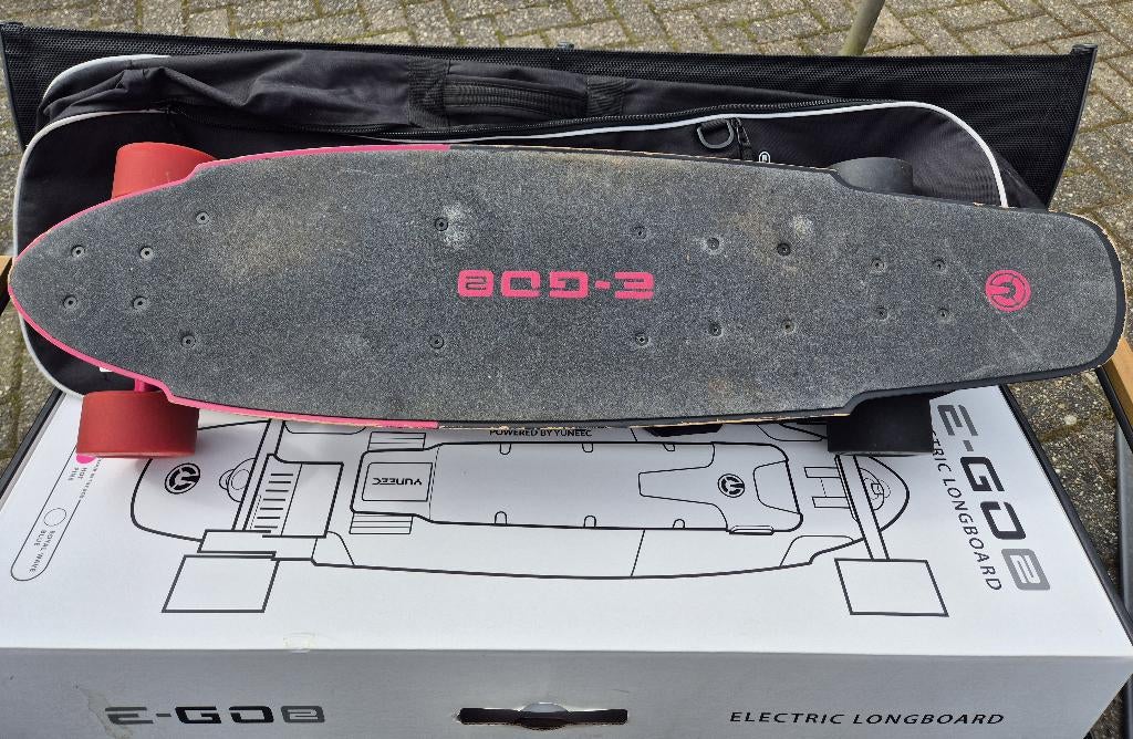 Yuneec E-GO2 elektrisch skateboard/longboard komplete set, Ophalen of Verzenden, Gebruikt, Skateboard, Longboard