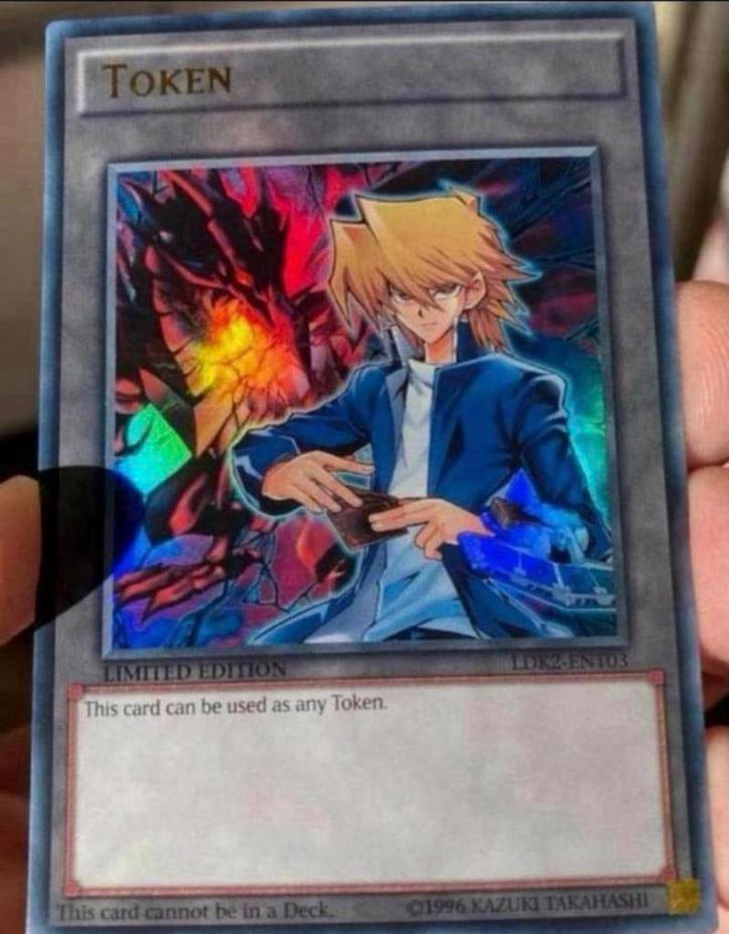 Yu-Gi-Oh! Joey & Red eyes Black Dragon Token Promo 1996 !, Hobby en Vrije tijd, Verzamelkaartspellen | Yu-gi-Oh!, Ophalen of Verzenden