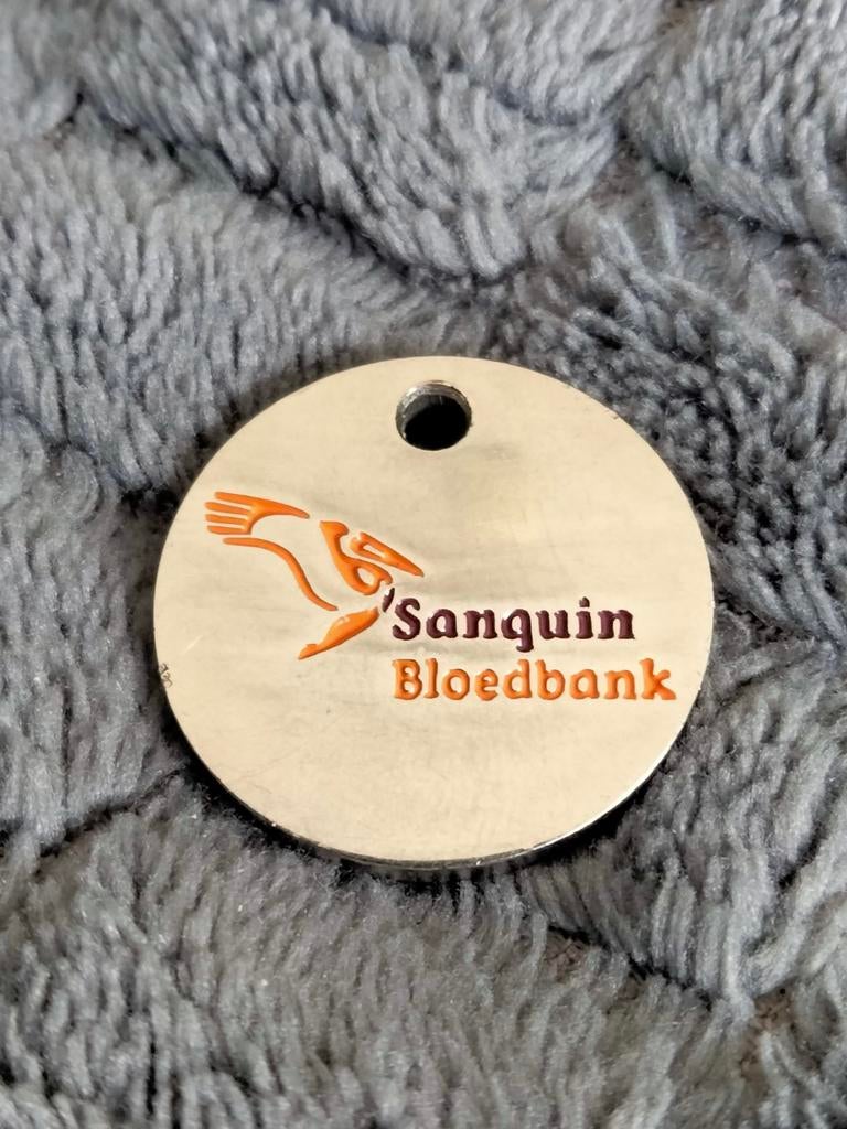 Sanquin Bloedbank muntje, Verzamelen, Winkelwagenmuntjes, Ophalen of Verzenden