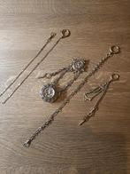 Vintage Zakhorloge Kettingen Staal & Goud Verguld Zie Fotos, Ophalen of Verzenden, Gebruikt