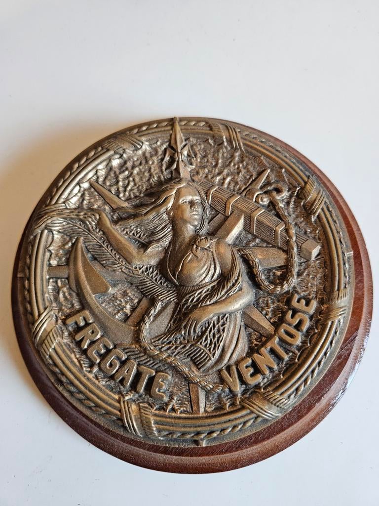 Wapenschild Fregate Ventose - Franse Marine, Verzamelen, Ophalen of Verzenden, Marine, Overige gebieden, Embleem of Badge