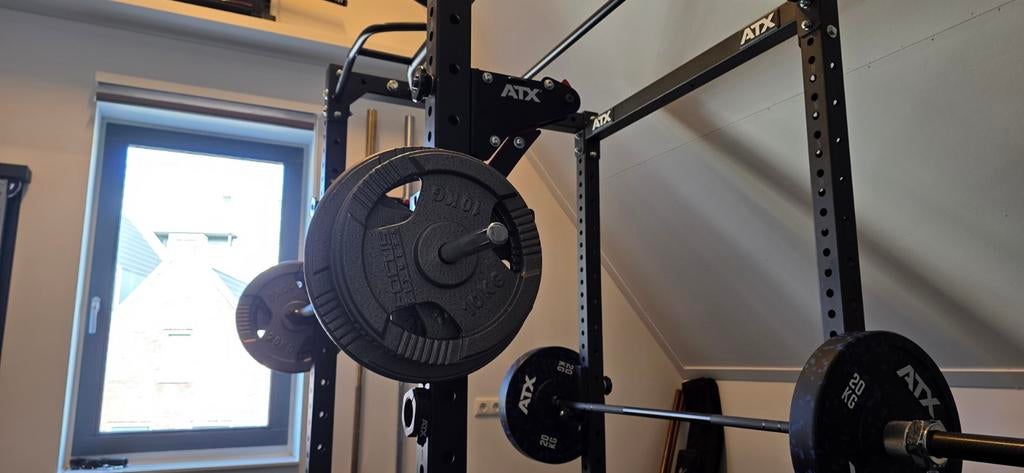 20kg Focus Fitness Hamerton Gietijzer Halterschijven 30mm, Sport en Fitness, Fitnessmaterialen, Ophalen, Gebruikt, Benen, Halterschijven