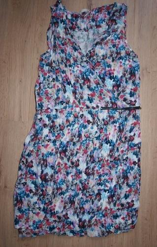 Promod Bloemetjes Jurk (M), Kleding | Dames, Jurken, Gedragen, Maat 38/40 (M), Overige kleuren, Knielengte, Ophalen of Verzenden