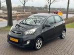 Kia Picanto 1.0 Cvvt 5-DRS 2011 Zwart, Auto's, Voorwielaandrijving, 400 kg, Zwart, Origineel Nederlands