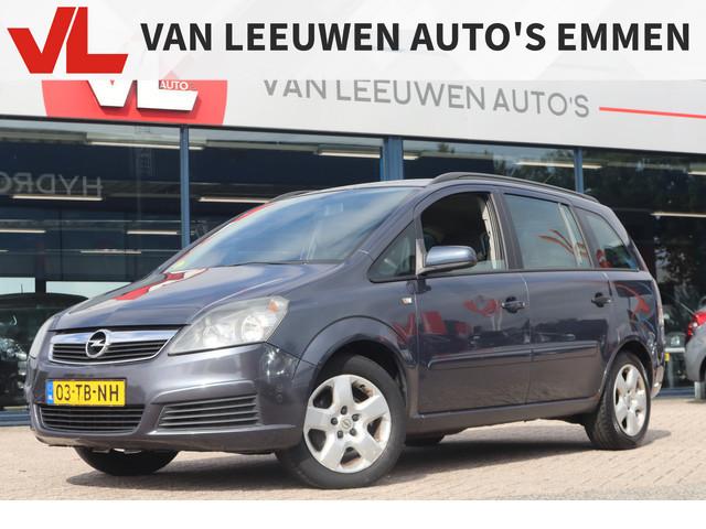 Opel Zafira 1.6 Enjoy, Auto's, Voorwielaandrijving, Stof, Gebruikt, Zwart