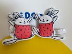 439 hema konijn konijntje wit rood 3x, Ophalen of Verzenden, Zo goed als nieuw, Overige typen