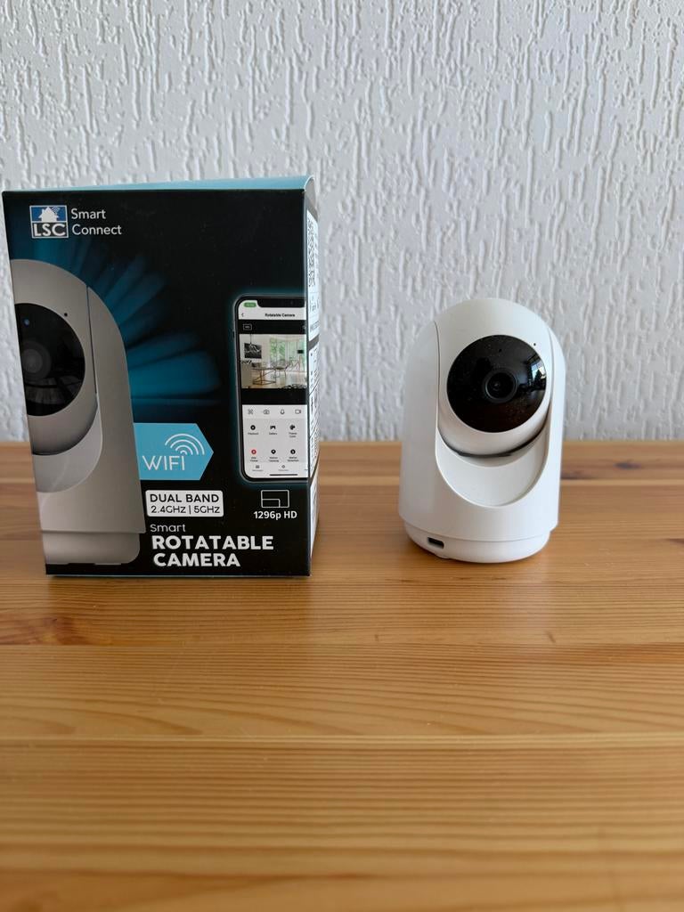 LSC Smart Connect Roterende Beveiligingscamera 1296p HD, Ophalen of Verzenden, Zo goed als nieuw, Binnencamera