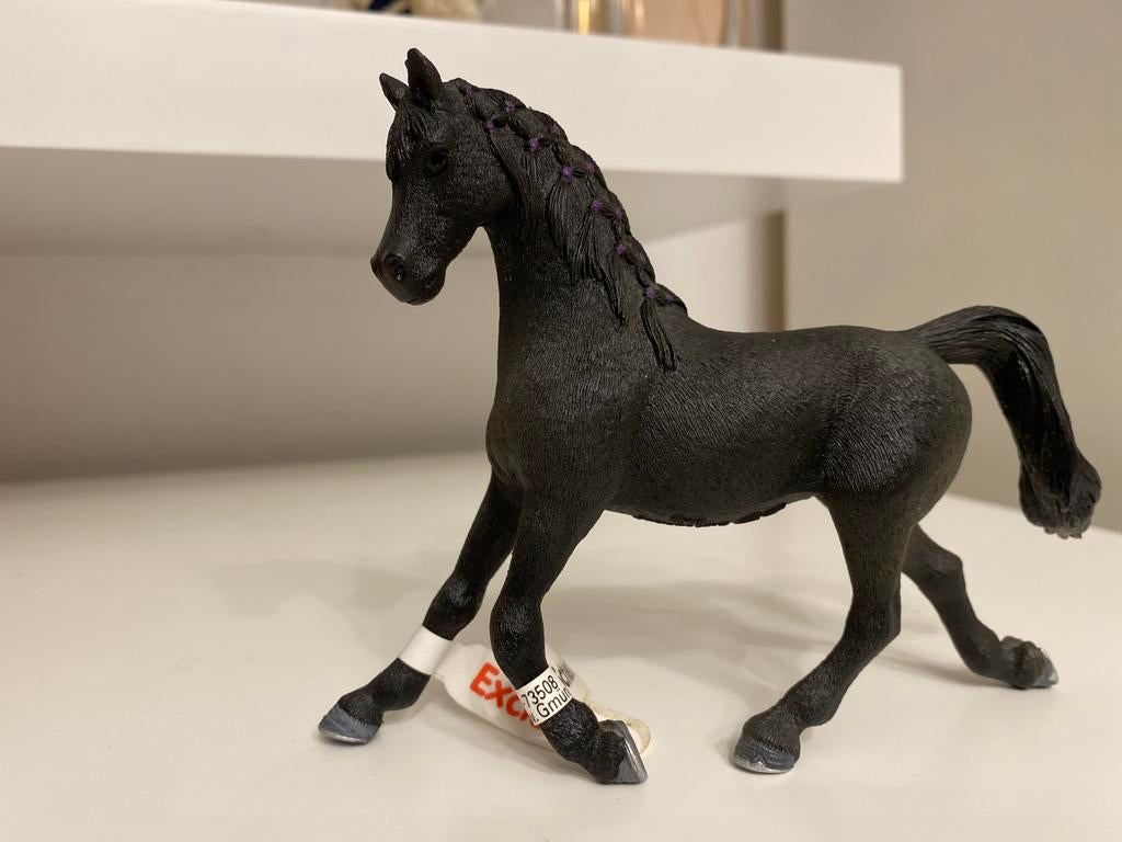 Schleich Exclusive Zwarte Arabier ~ 72087, Ophalen of Verzenden, Zo goed als nieuw, Paard, Beeldje of Figuurtje