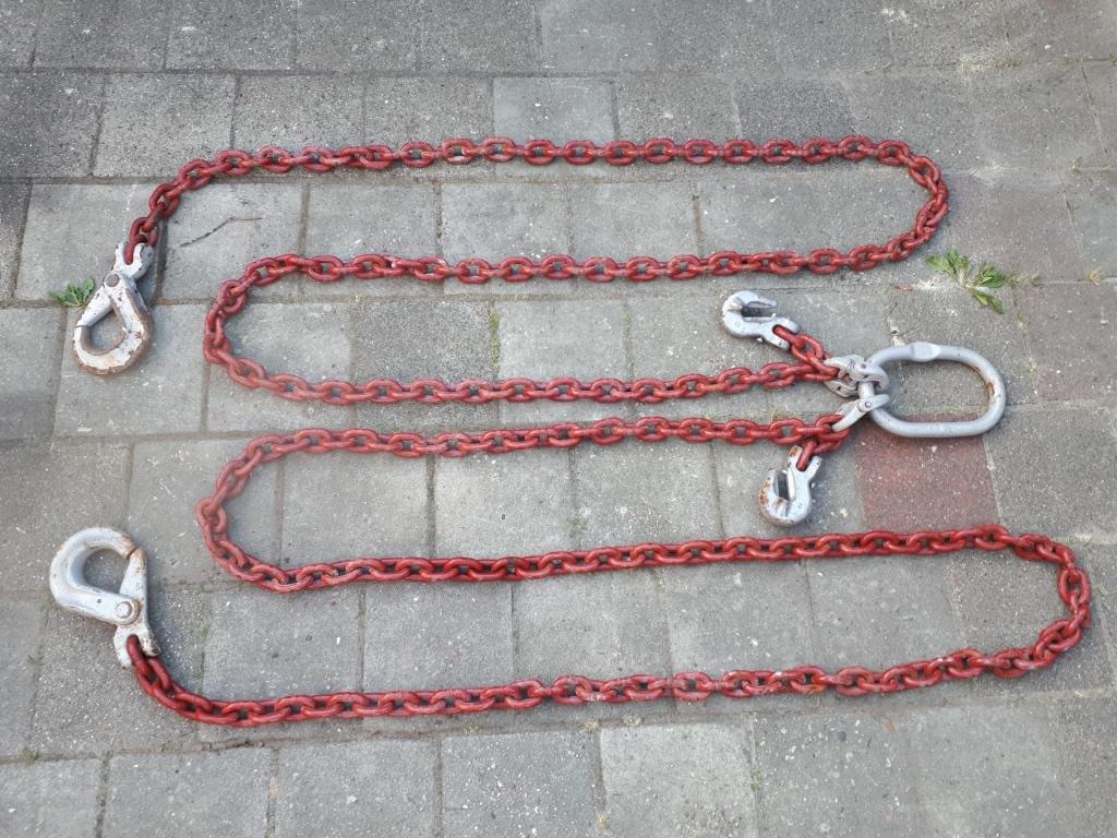 2 maal zware hijsketting sleepketting 6 meter, Ophalen, Gebruikt