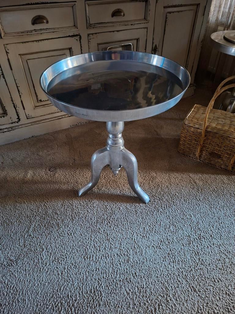 Riviera Maison bijzettafel, 63 cm hoog, 55 cm doorsnee, Huis en Inrichting, Tafels | Bijzettafels, Ophalen, Metaal of Aluminium