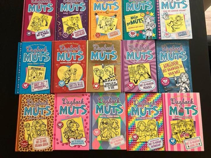 Grote verzameling Dagboek van een Muts boeken (15 stuks), Boeken, Kinderboeken | Jeugd | 13 jaar en ouder, Gelezen, Fictie, Ophalen of Verzenden