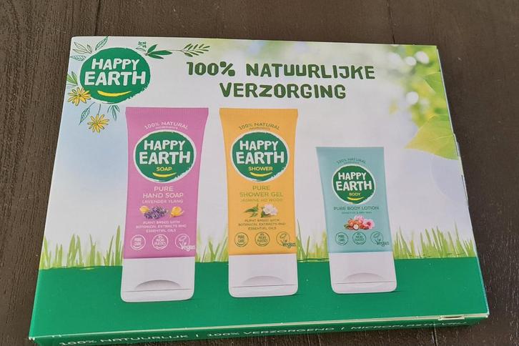 Nieuw verzegeld in de doos Happy Earth Vegan, Sieraden, Tassen en Uiterlijk, Uiterlijk | Lichaamsverzorging, Nieuw, Bad & Douche